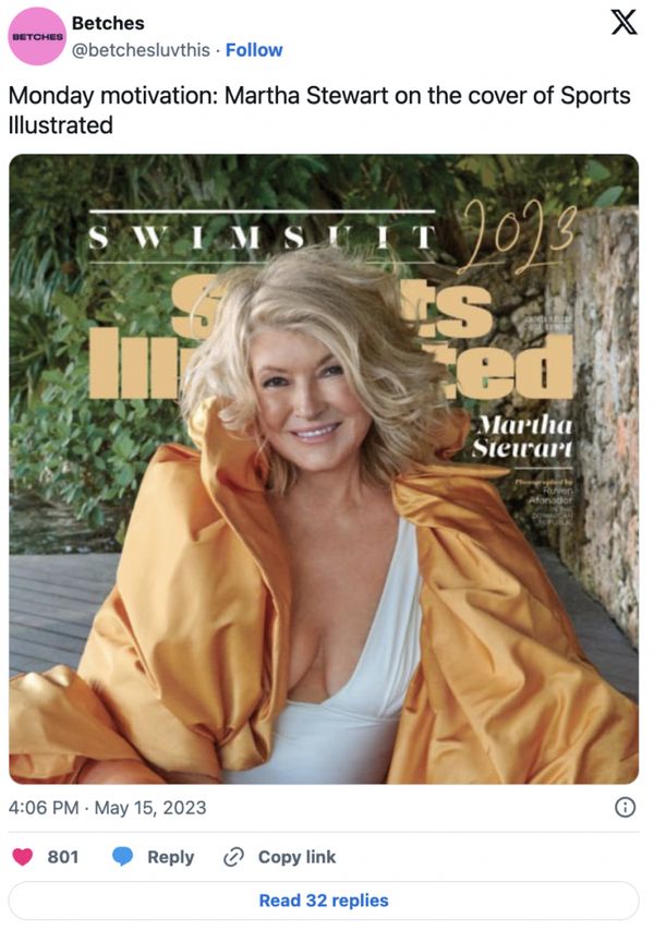 Martha Stewart Makes History at 81