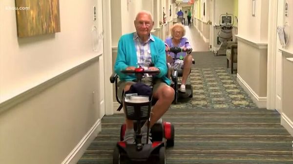 100 and 102-year-old couple falls in love in nursing home, ties the knot