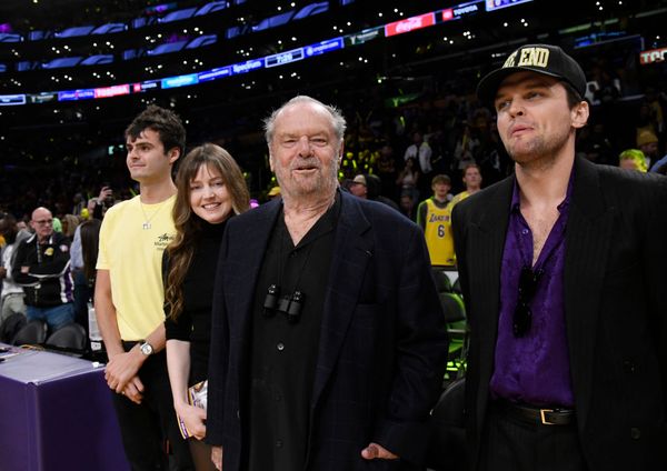 Jack Nicholson at Lakers game