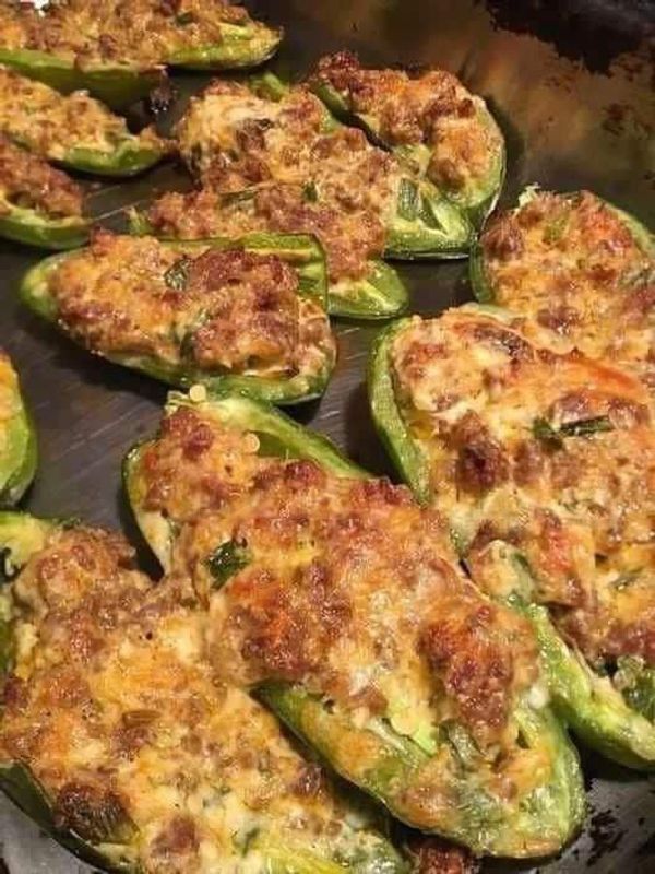 Parmesan Chicken Stuffed Peppers Recipe