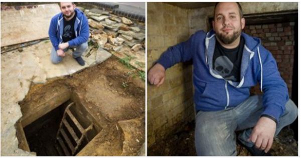 Homeowner Discovers WWII Air Raid Shelter in His Driveway