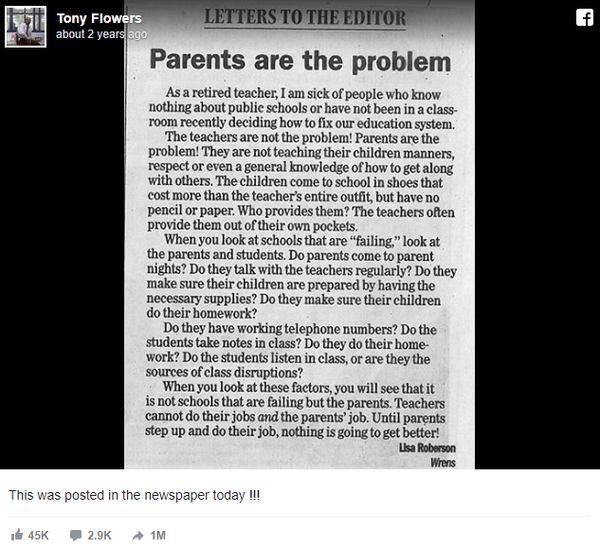 Retired Teacher’s Honest Words on Parenting and Education