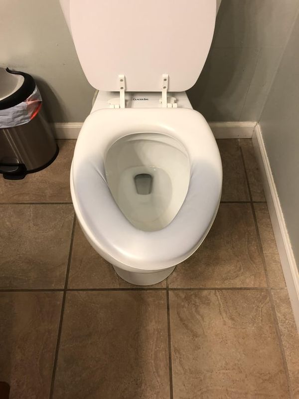 Blue Toilet Seat