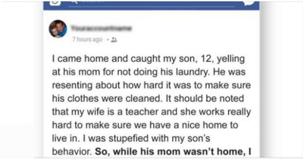 Dad Teaches Son a Lesson in Responsibility