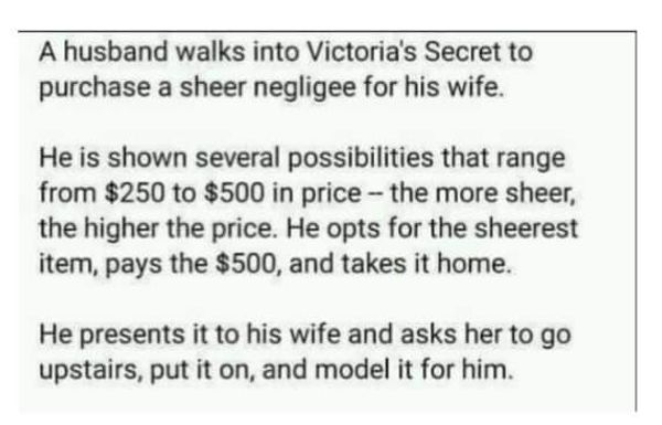 Funny Story: Husband’s Purchase