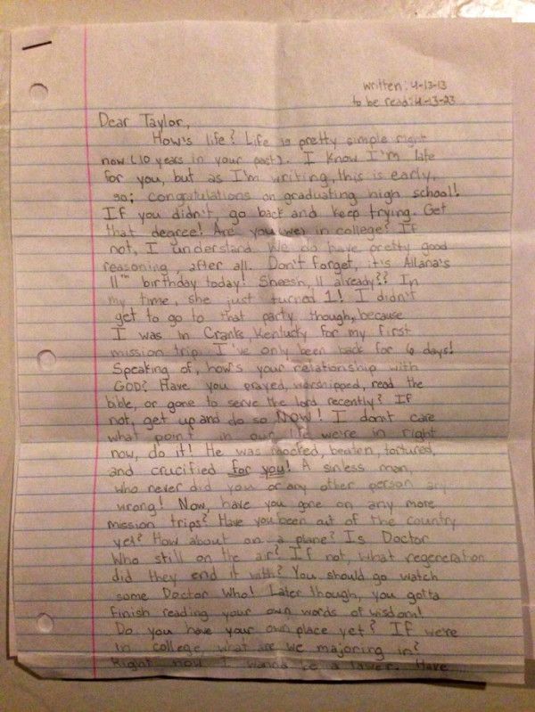 A Heartfelt Letter from a Young Soul