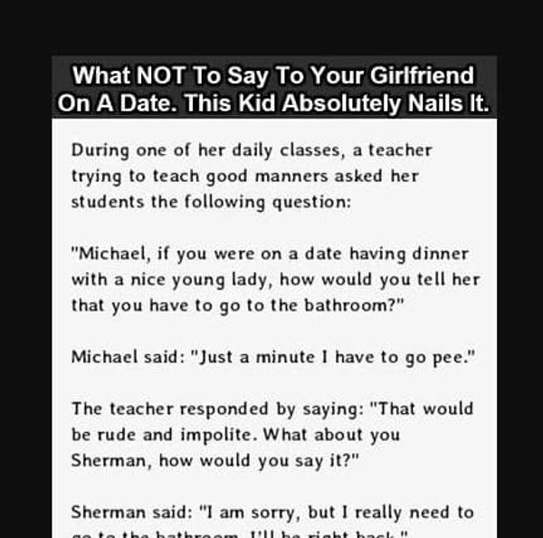 What NOT To Say To Your Girlfriend On A Date