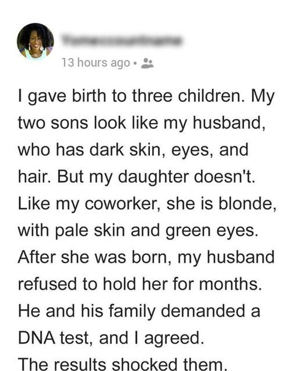 Dark-Skinned Dad Demands a DNA Test on Pale Baby as She Didn’t Look Like Him & His Sons