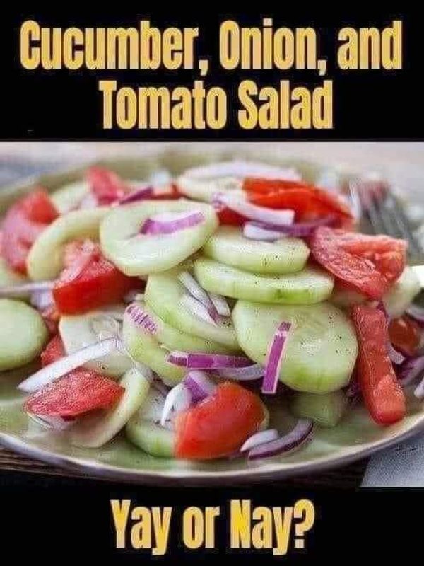 Cucumber Onion Tomatoes Salad