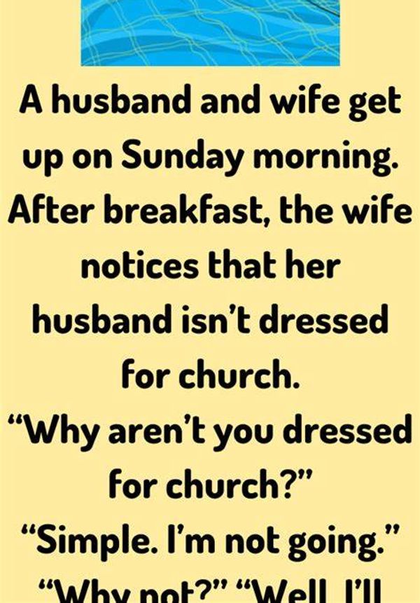 A Husband And Wife Get Up on Sunday Morning