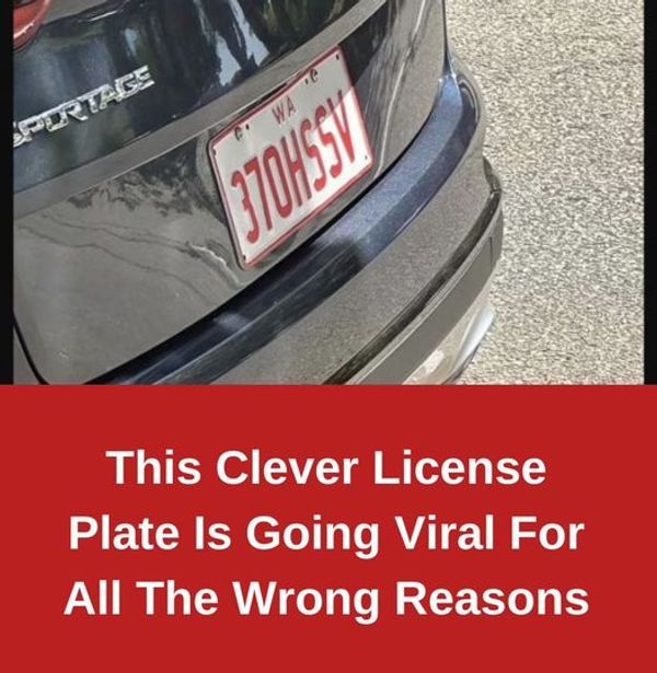 A Clever License Plate Goes Viral for All the Wrong Reasons