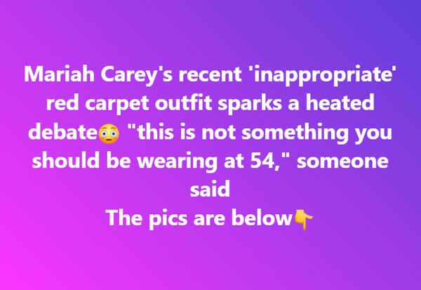 Mariah Carey’s Outfit Causes a Stir – What Do You Think?