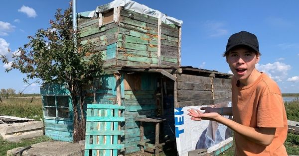 A Boy’s Journey: Building His Own House