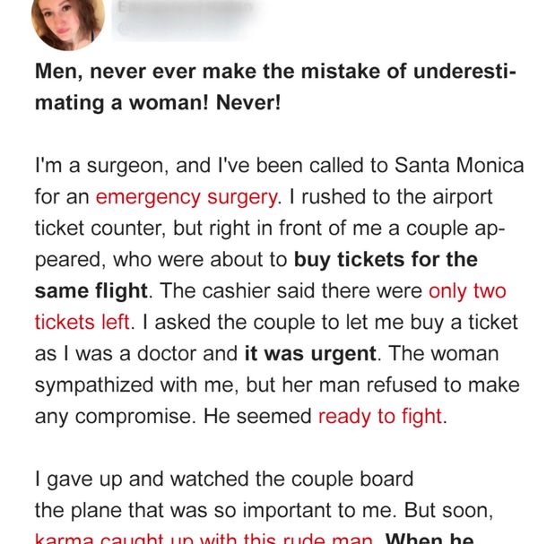 Arrogant Man Insults Woman at the Airport, Unaware She’d Save His Life Hours Later