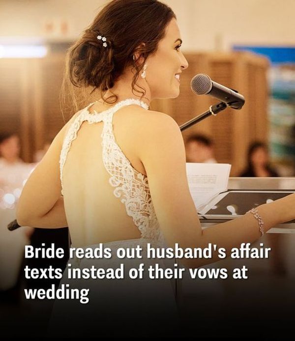 Bride Discovers Fiancé’s Affair Messages Instead of Vows at Wedding